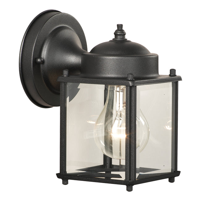 SL94697 - Outdoor Essentials 7.5'' High 1-Light Outdoor Sconce - Black