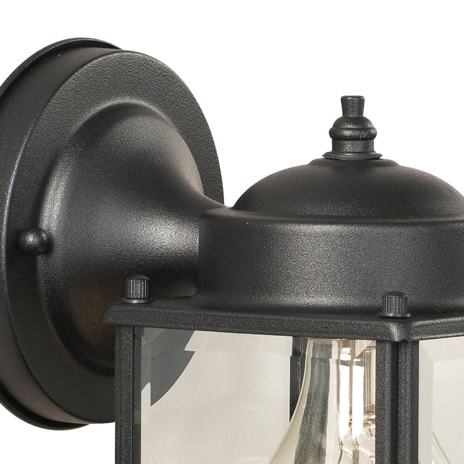 SL94697 - Outdoor Essentials 7.5'' High 1-Light Outdoor Sconce - Black