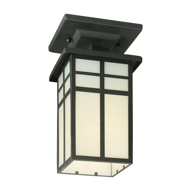 SL96657 - Mission 5.5'' Wide 1-Light Outdoor Flush Mount - Black