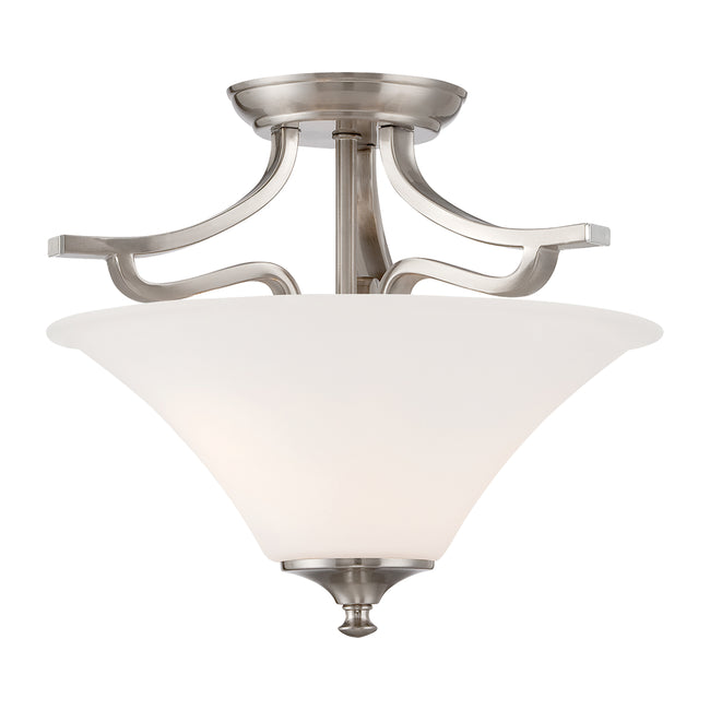 TC0020217 - Treme 13'' Wide 2-Light Semi Flush Mount - Brushed Nickel