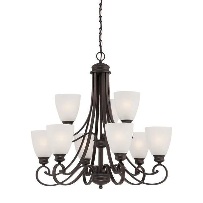 TK0018704 - Haven 9-Light Chandelier in Espresso