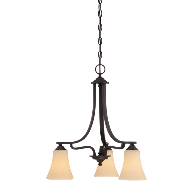 TK0019704 - Treme 20'' Wide 3-Light Chandelier - Espresso