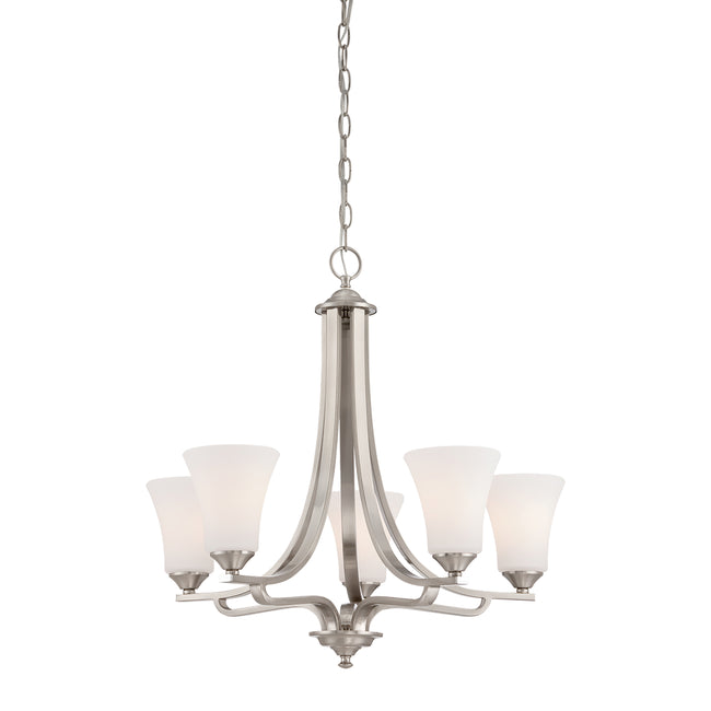 TK0020217 - Treme 25'' Wide 5-Light Chandelier - Brushed Nickel