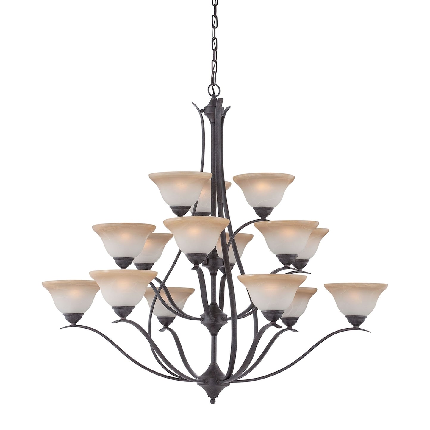 TK0023722 - Prestige 15-Light Chandelier in Sable Bronze