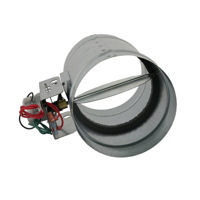 6" Round Motorized Damper - Normally Closed - 28 Gauge - 120V