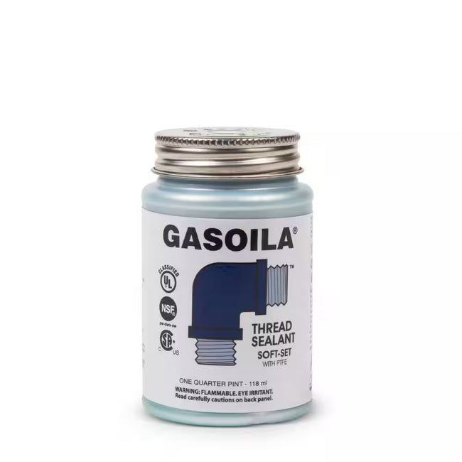 SS04 - Gasoila Soft-Set Thread Sealant with PTFE - 1/4 Pint