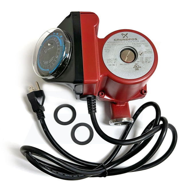 UP15-29SUC/TLC - Stainless Steel Circulator Pump with Timer - Union Connection - 1/12 HP