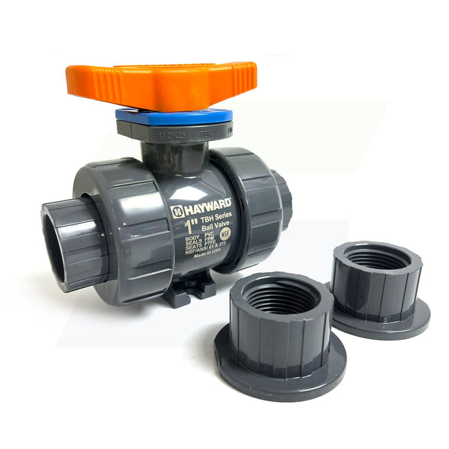 1" PVC TBH Series Ball Valve Socket or Threaded Ends - FPM Seals