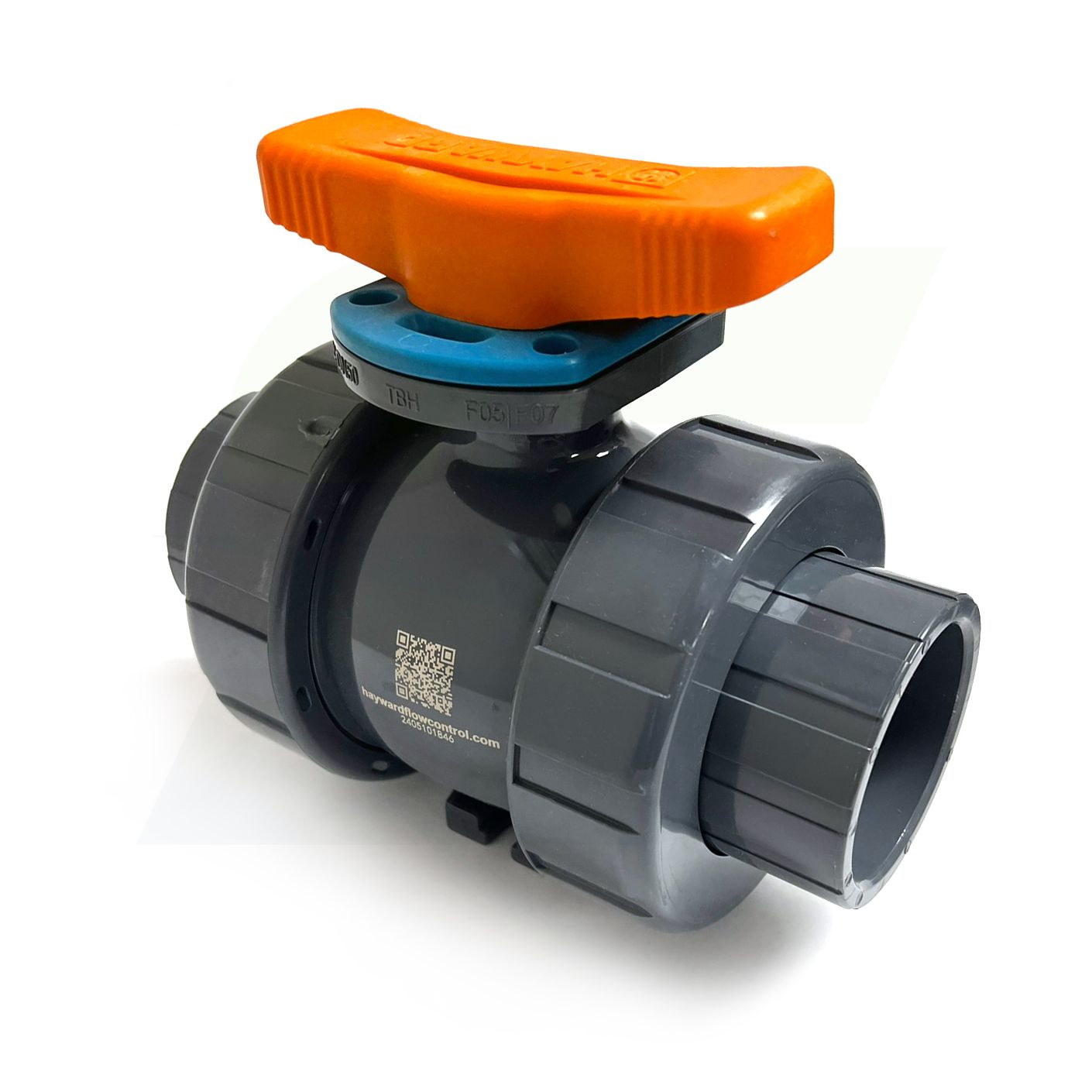 2" PVC TBH Series Ball Valve Socket or Threaded Ends - FPM Seals