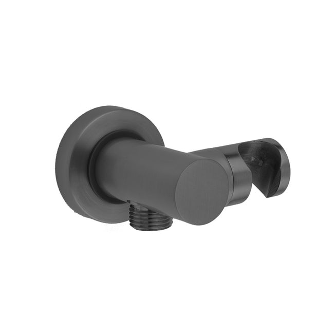 6458-GPH - Contempo Water Supply Elbow with Handshower Holder - Graphite