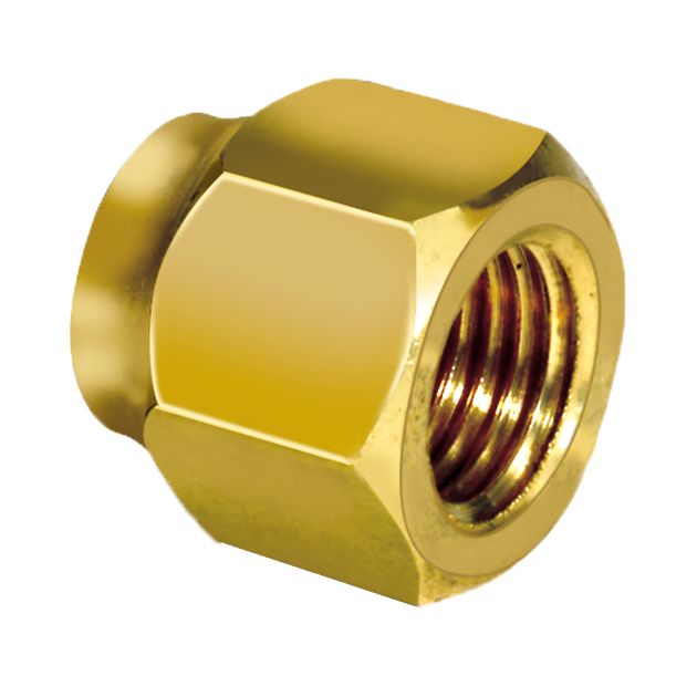 A32600 - 1/4" NS4-4 SAE Brass Flared Nut