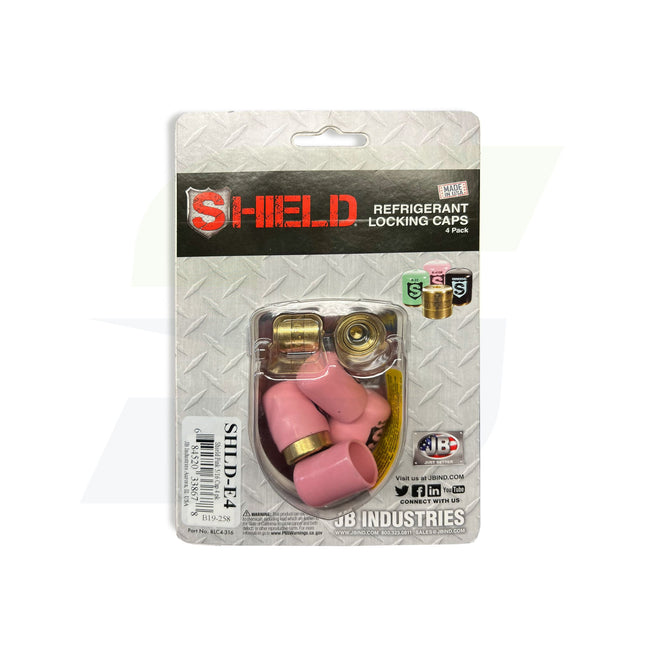 SHLD-E4 - Shield Pink - Euro Locking Cap - 4 Pack