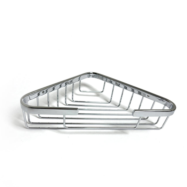 828006 - Bath and Shower Corner Wire Basket in Polished Chrome