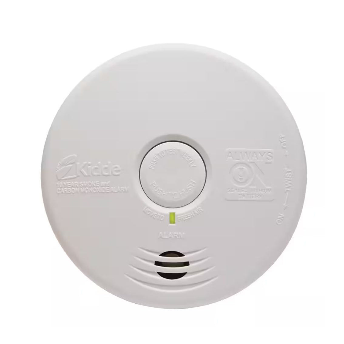 P3010K-CO - Worry-Free Kitchen Sealed Lithium Battery Power Smoke & Carbon Monoxide CO Alarm