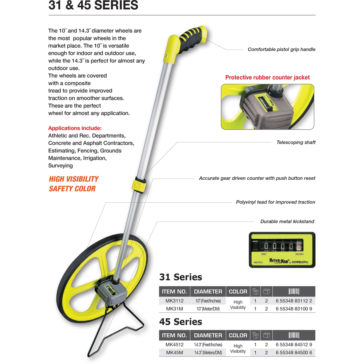 MK4512 - Meter-Man 14.3" Measuring Wheel