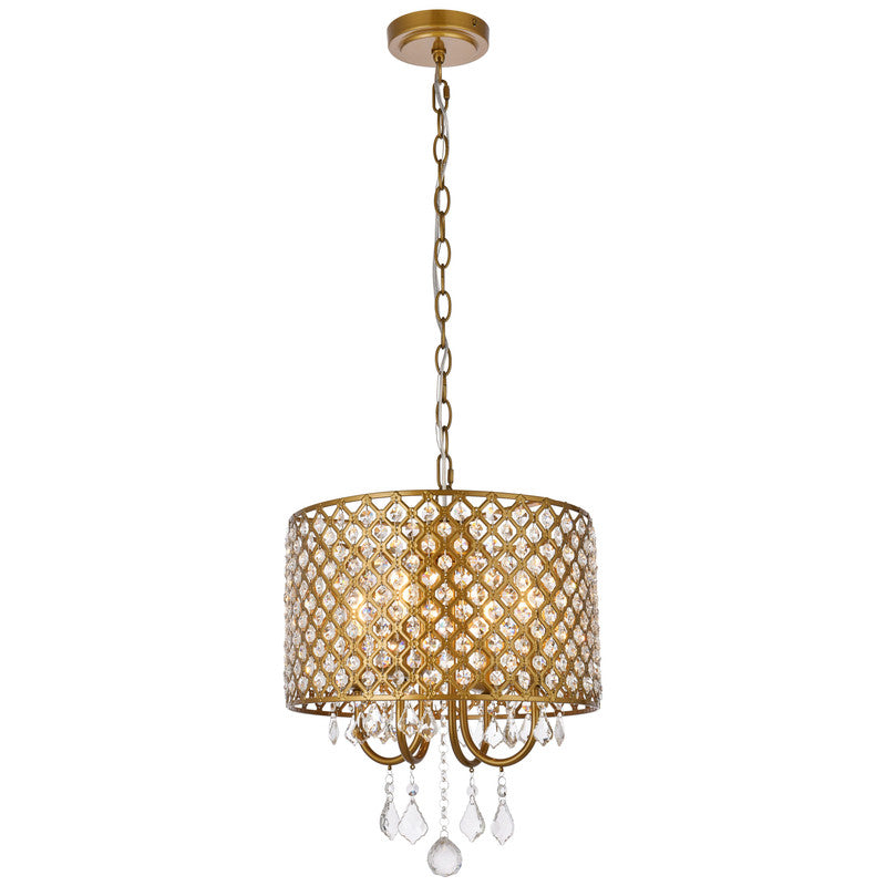 Elegant Lighting Elise 4 Light 14" Chandelier - LD711D