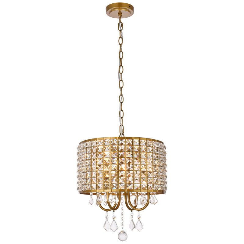 Elegant Lighting Elise 4 Light 14" Chandelier - LD713D