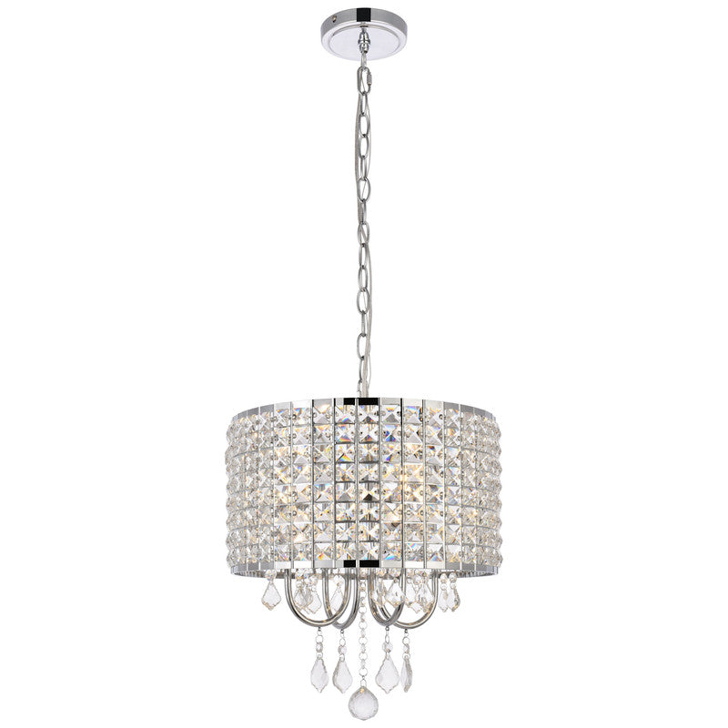 Elegant Lighting Elise 4 Light 14" Chandelier - LD713D