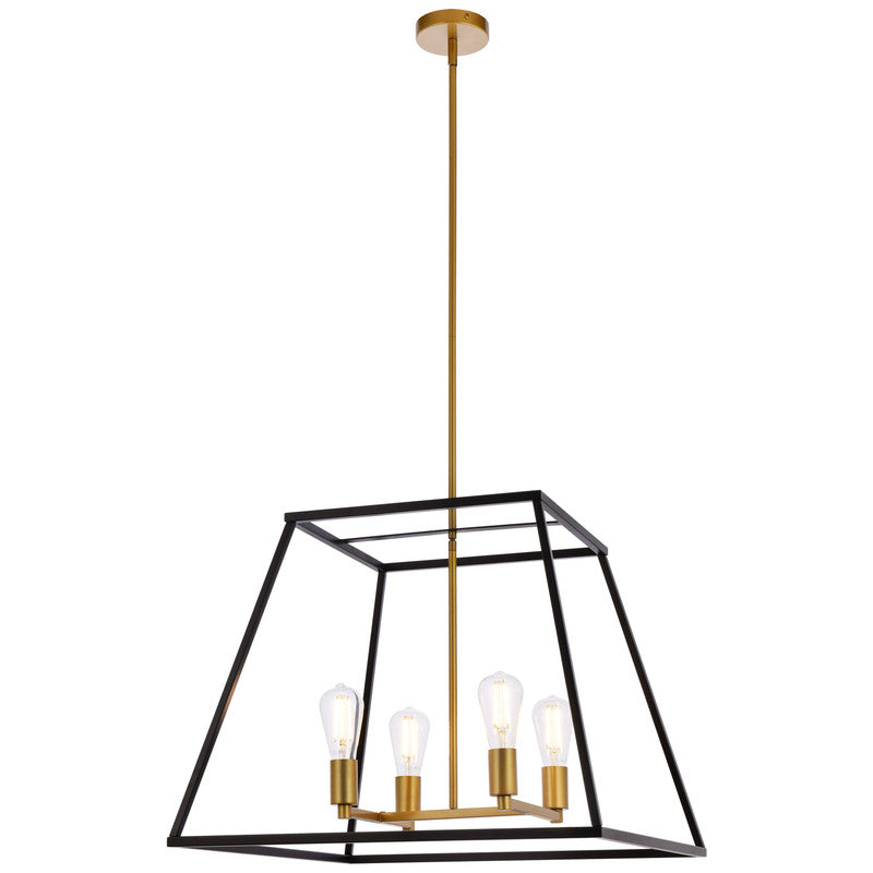 Elegant Lighting Declan 4 Light 24" Chandelier