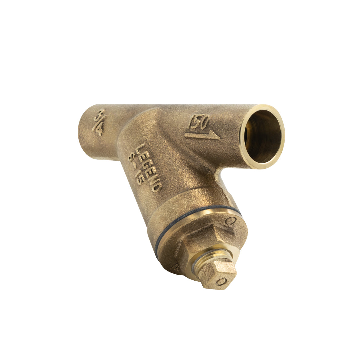 105-513NL - 1/2" No Lead Bronze Y-Strainer - Sweat x Sweat