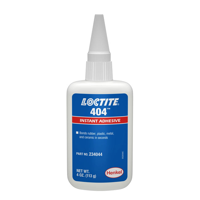 234044 - Loctite 404 Instant Component Bonding for Rubber / Plastics - 4 oz