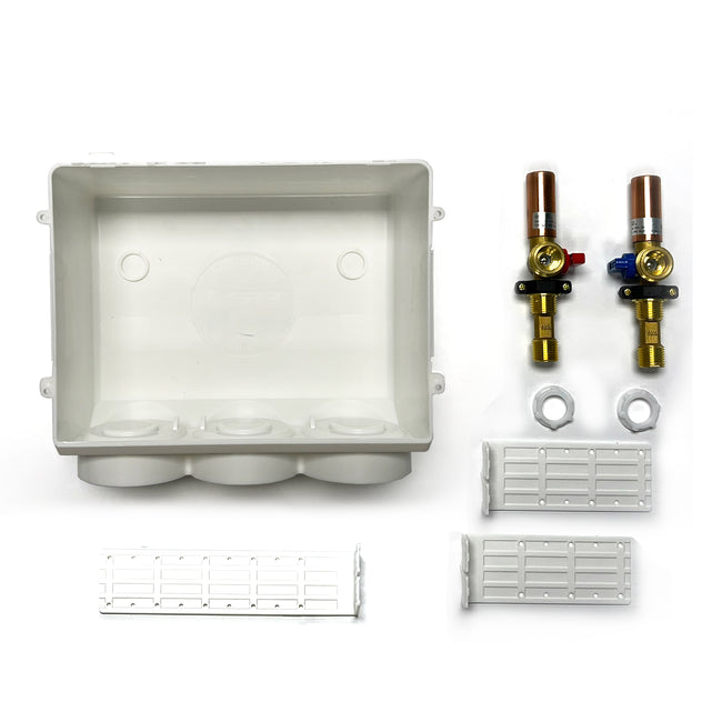 OB-210 - Plastic Switch Hitter Outlet Box With Water Hammer Arresters - Unassembled