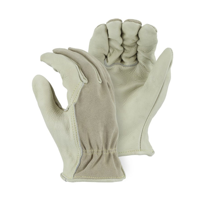 1551 - Combination Cowhide Drivers Gloves
