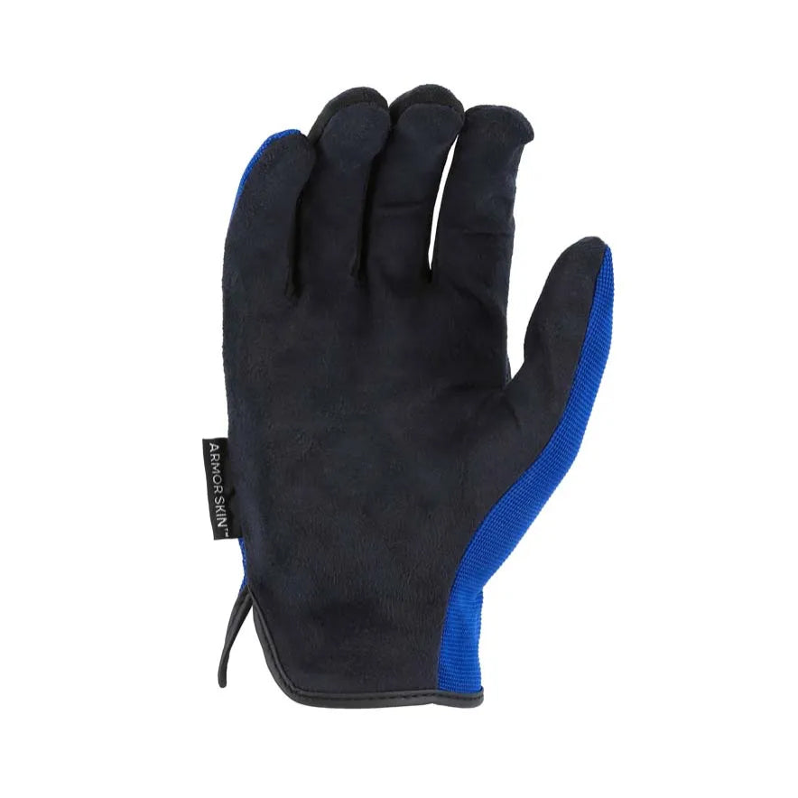 2136BL - Armor Skin Mechanics Glove with Knit Back - Blue