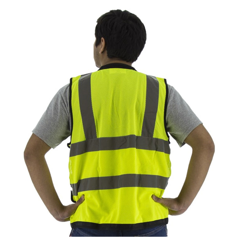 High Visibility Yellow Heavy Duty Mesh Vest