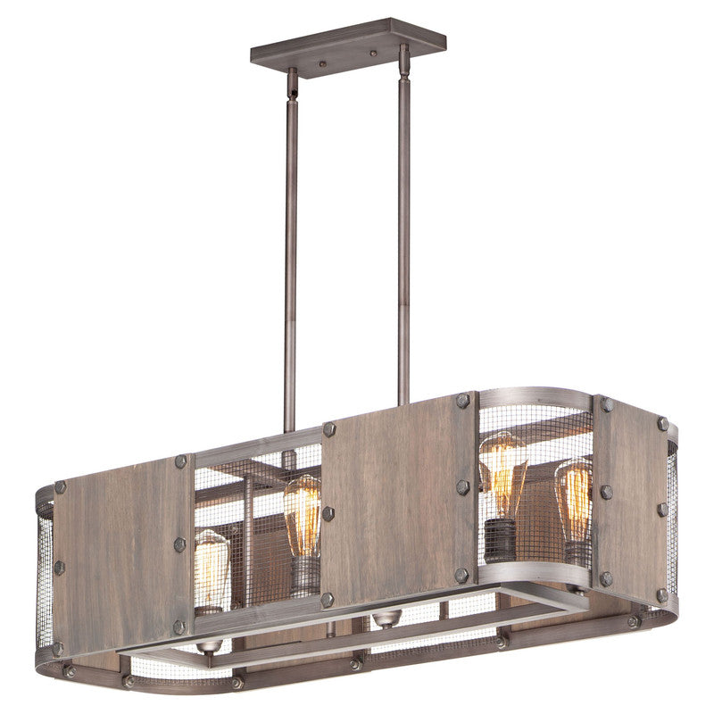 Maxim 25268BWWZ - Outland 6 Light 38" Chandelier