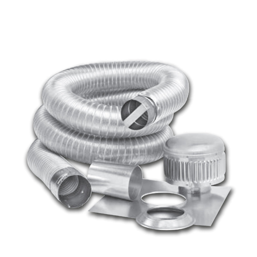 MLK0525 - Flexible Aluminum Chimney Liner Kit for Gas Appliances - 5" x 25'