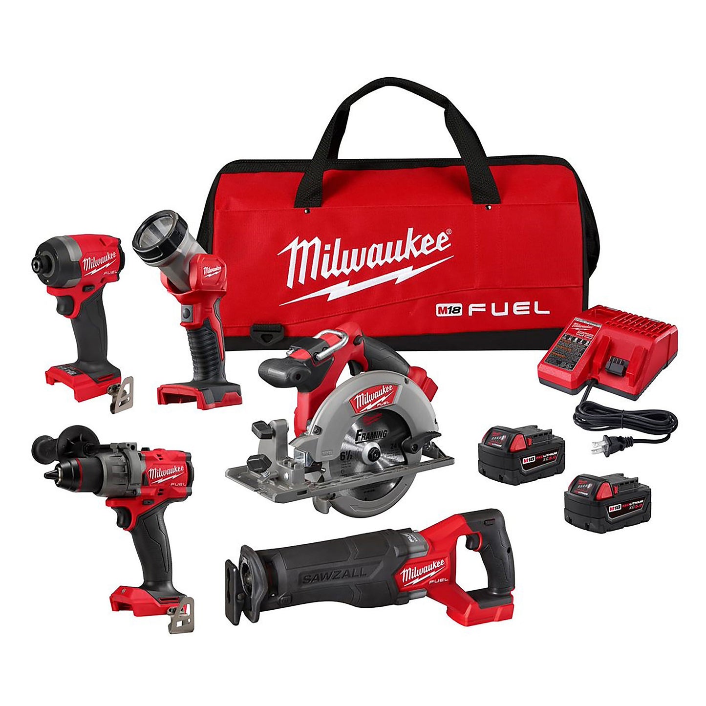 3697-25 - M18 FUEL 18V Lithium-Ion Brushless 5-Tool Combo Kit