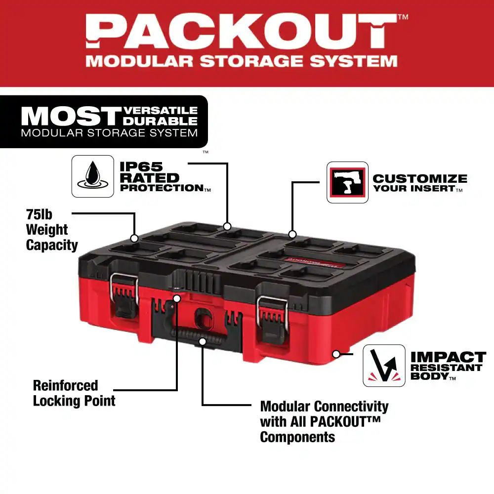 48-22-8450 - 16" PACKOUT Tool Case with Customizable Insert