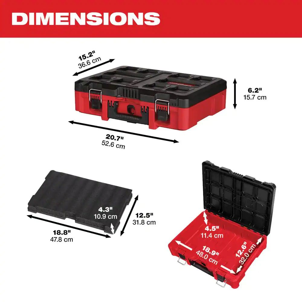 48-22-8450 - 16" PACKOUT Tool Case with Customizable Insert