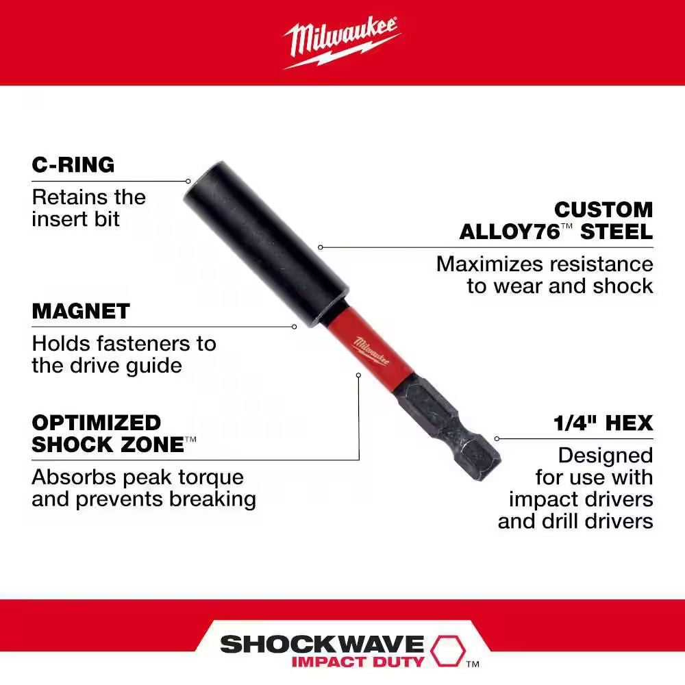 48-32-4511 - Shockwave Impact Magnetic Bit Holder - 6"