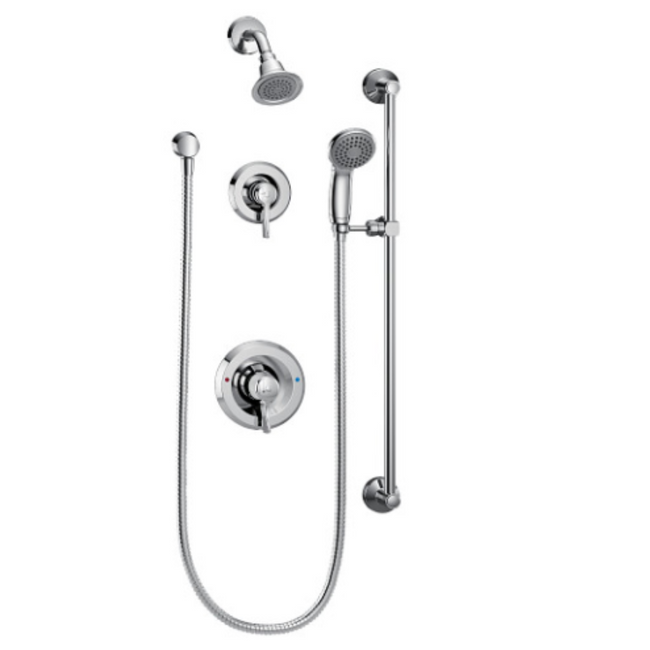 8342EP15 - Shower System with 1.5 GPM Single Function Shower Head and Posi-Temp Pressure Balancing Rough-In Valve