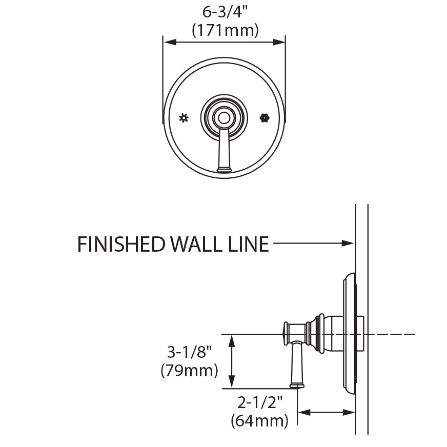 UT3311 - Belfield M-CORE 3-Series Valve Trim Only