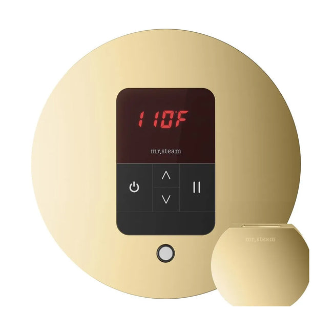 MSITEMPORD-PB - iTempo Round Steam Shower Control - Polished Brass