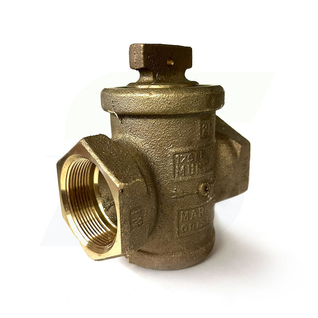 10284-550N - 2" Inline Ball Curb Stop Valve with Drain - FIP x FIP