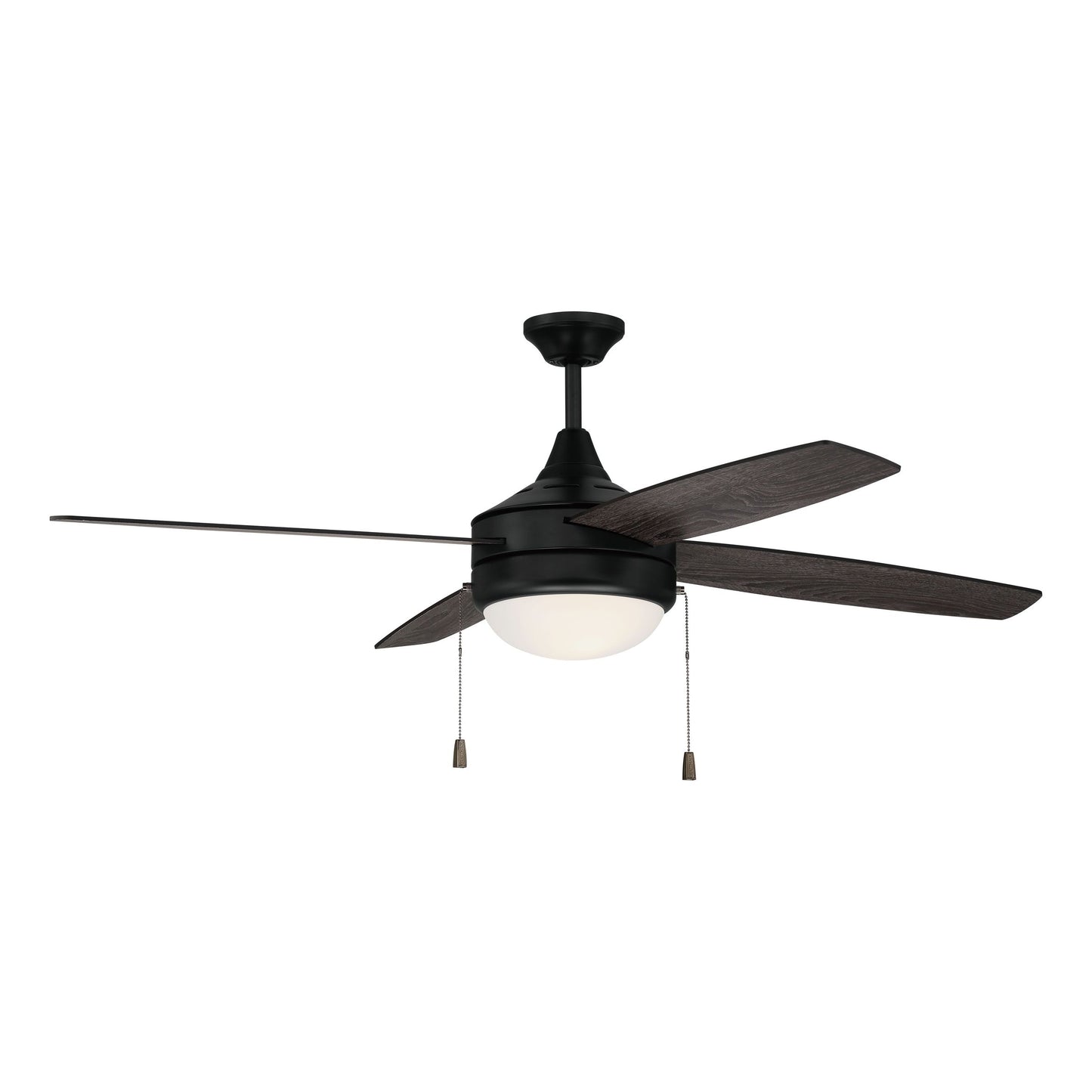 PHA52FB4 - Phaze 52" 4 Blade Ceiling Fan with Light Kit - Flat Black