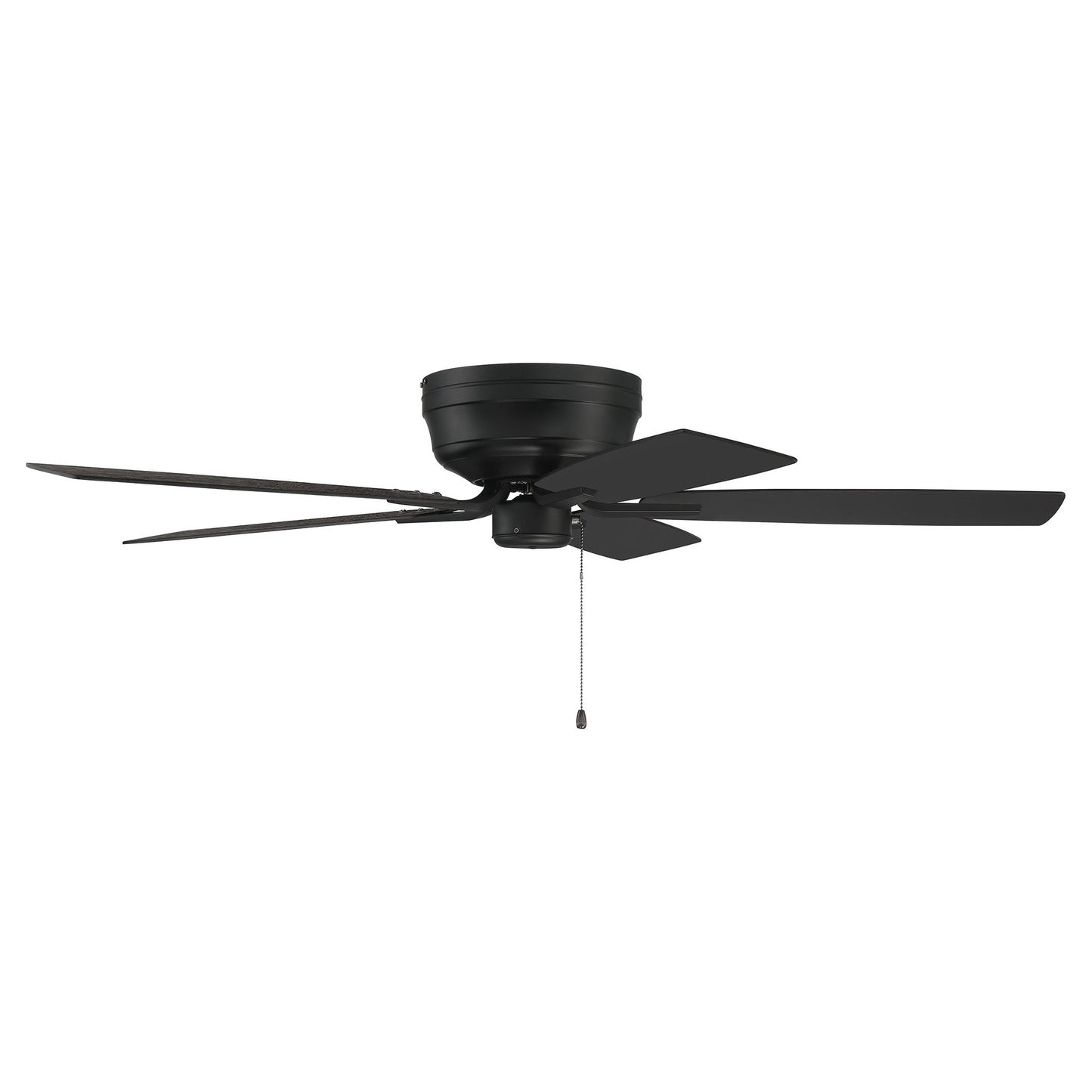 PPH52FB5 - Pro Plus Hugger 52" 5 Blade Ceiling Fan - Pull Chain - Flat Black