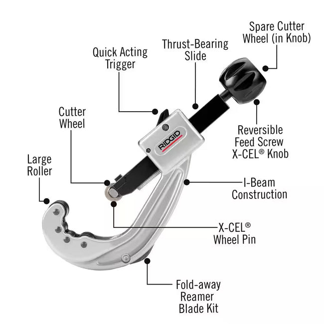 31642 - 152 Quick-Acting Tubing Cutter - 1/4" to 2-5/8"