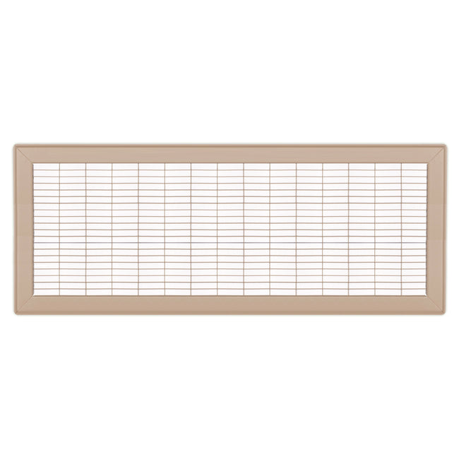 Shoemaker 1600 - 10" x 30" Heavy Duty Floor Grille with 0 Degree Deflection in Driftwood Tan