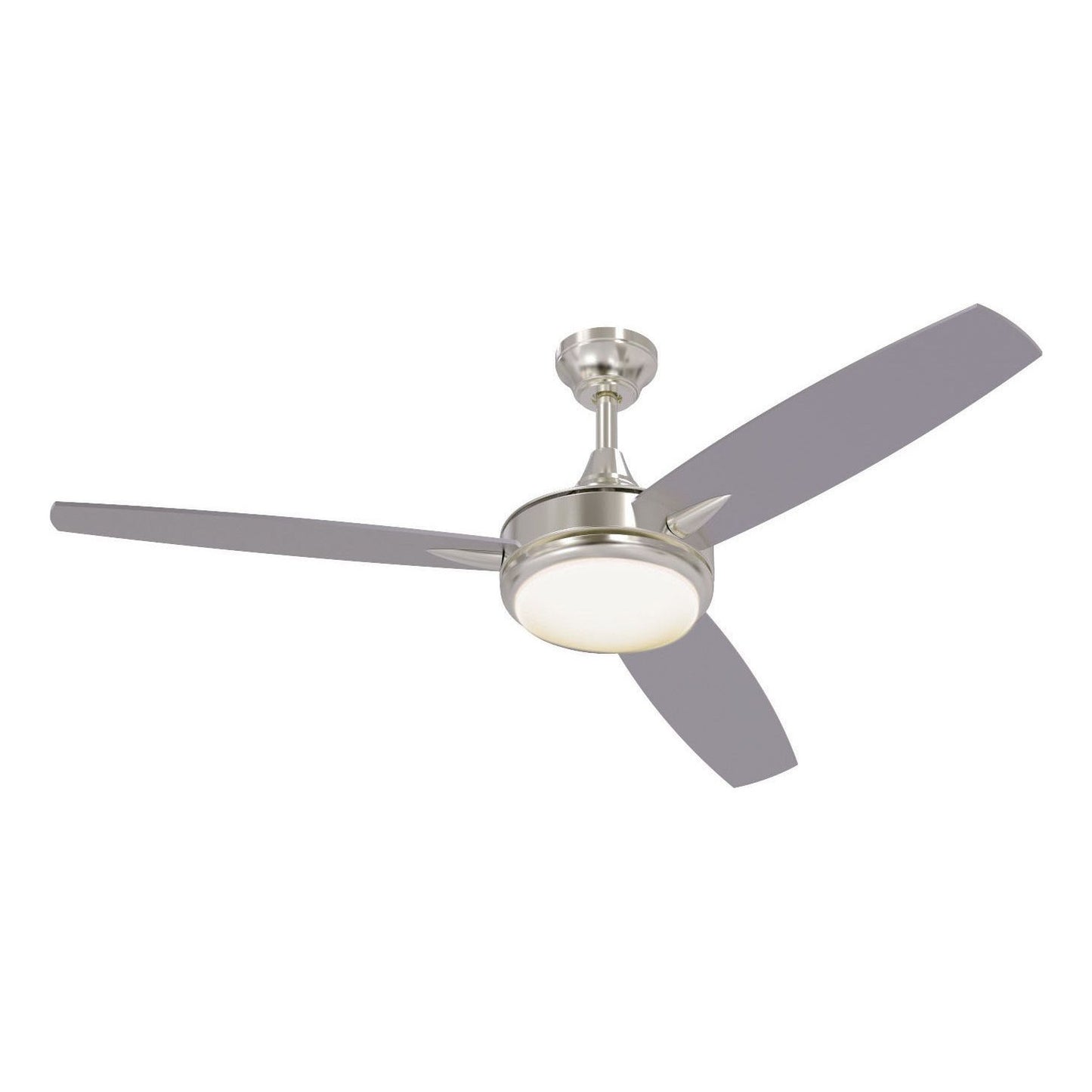 TG52BNK3 - Targas 52" 3 Blade Ceiling Fan with Light Kit - Brushed Polished Nickel