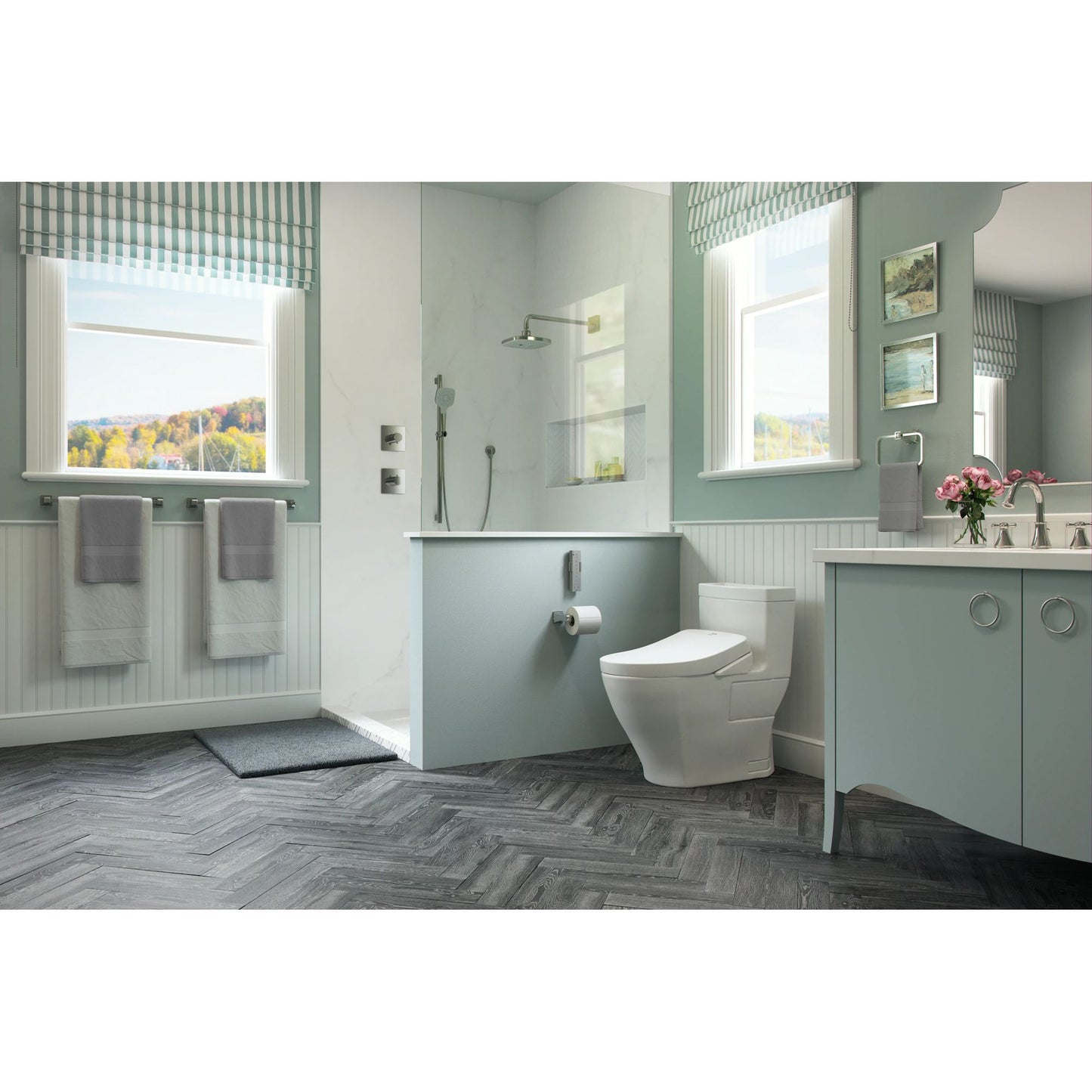 MW4464726CEMFGNA#01 - Aquia IV - Washlet+ S7 Two-Piece Toilet 1.28 & 0.9 GPF - Universial Height