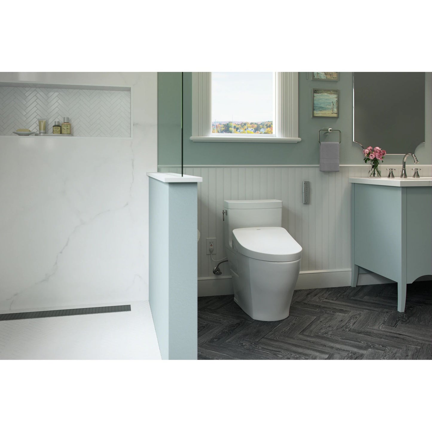 MW4464726CEMFGNA#01 - Aquia IV - Washlet+ S7 Two-Piece Toilet 1.28 & 0.9 GPF - Universial Height