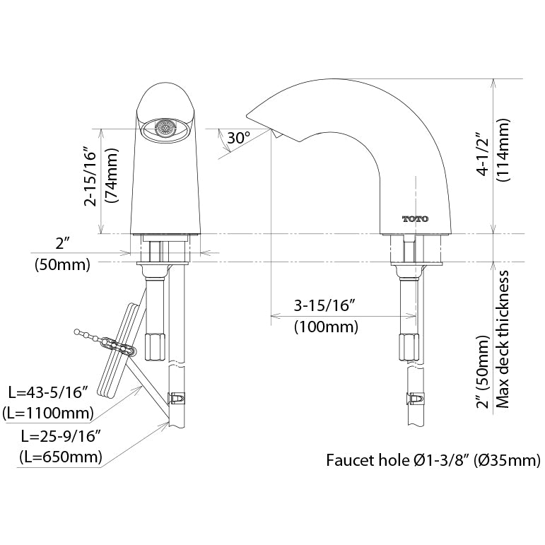 TEL101 Standard 1.0 GPM EcoPower Faucet