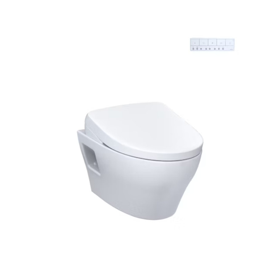 Toto CWT4283074CMFG#MS - EP WASHLET+ C2 Wall-Hung Toilet - 1.28 GPF & 0.9 GPF