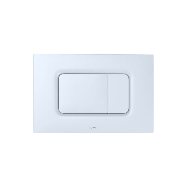 YT920#WH - Dual Flush Rectangle Push Button Plate for Select DuoFit In-Wall Tank Unit - White Matte