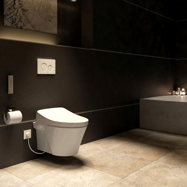 AP Washlet+ S550E Wall-Hung Toilet with DuoFit In-wall Tank, Night Light & Auto Open / Close / Flush